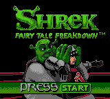 Shrek - Fairy Tale Freakdown Title Screen